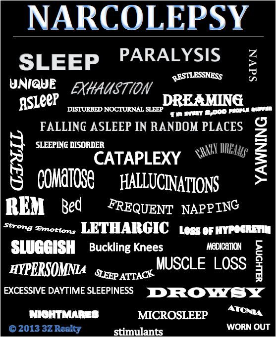 ( Narcolepsy Symptoms - Image Courtesy of www.pinterest.com )