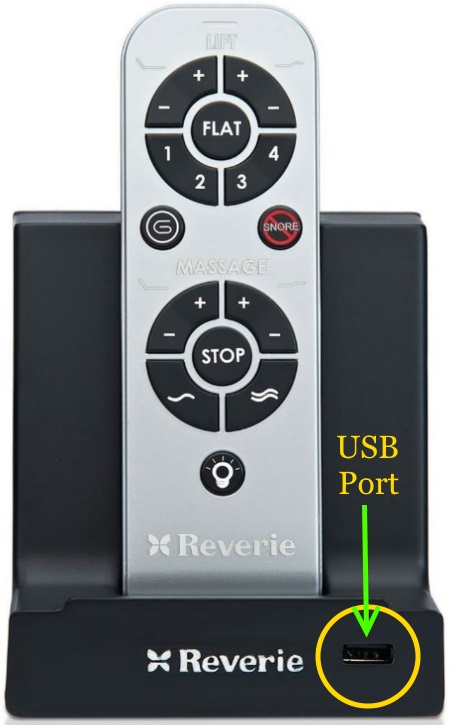 USB Port on the Reverie 8Q Remote Base