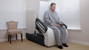 Sit to stand adjustable bed for seniors