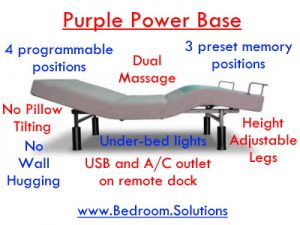 Purple Adjustable Power Base