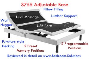 Plushbeds S755 Adjustable Bed Base